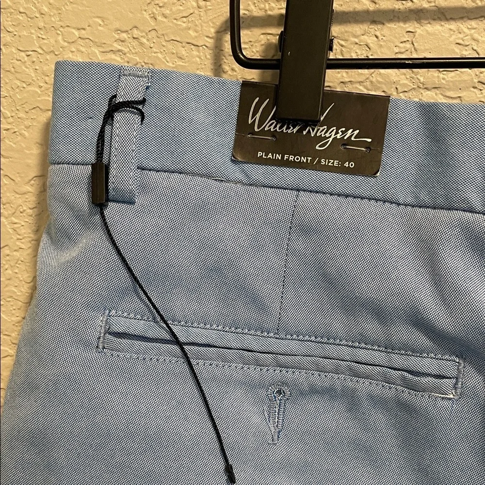 Walter Hagen Golf Shorts Mens 40 Blue Flat Front Performance